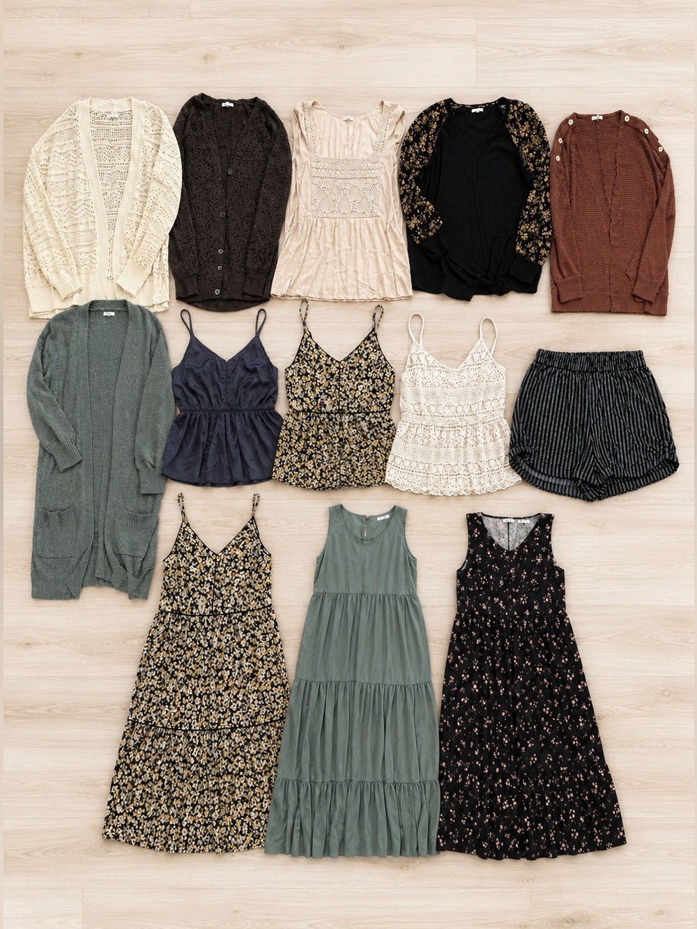 Maurice’s 13-Piece Women’s Clothing Bundle Sweater Top Dress Cardigan L/XL